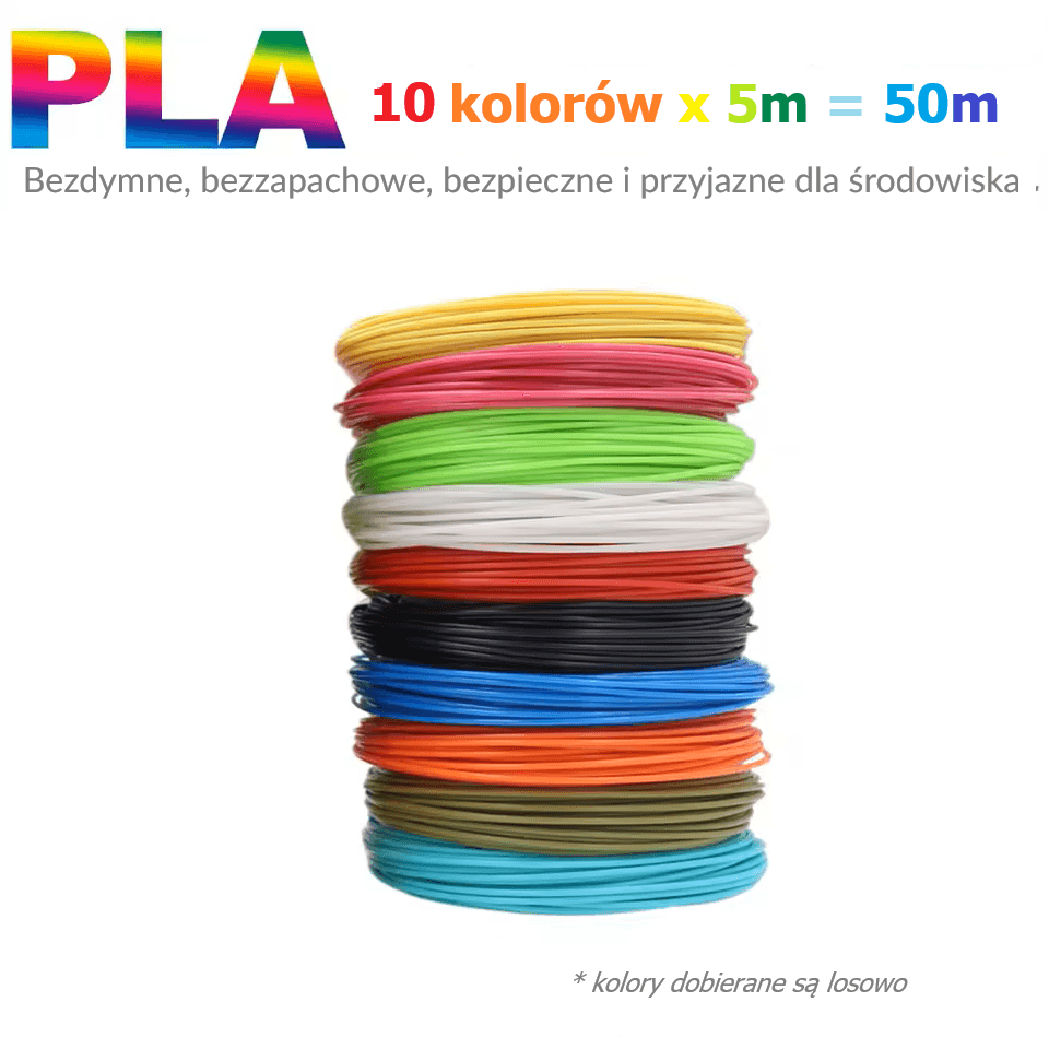 Filament PLA 1.75mm – Zestawy różnych kolorów do długopisów 3D