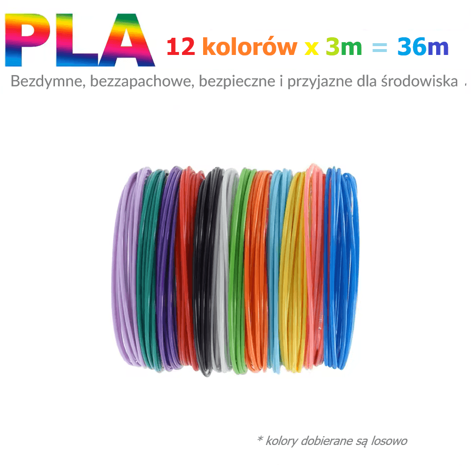 Filament PLA 1.75mm – Zestawy różnych kolorów do długopisów 3D